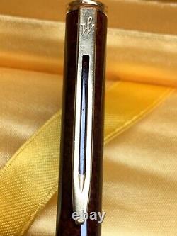 Waterman Paris Vintage Two Pen Set CognacFountain and Ballpoint Pens 18k Nib