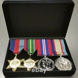 World War Two Set of 4 Replica Medals Full Size In Presentation Box