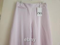 Zara Co-ord Set Tie Belt Vest +Pants Zw Collection Pink Sz XL NWT