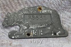 1916 California License Plate Renouveler Tab Bear Tag Set De Deux