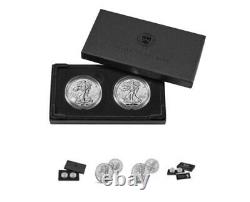 American Eagle 2021 One Onnce Silver Inverse Proof Two-coin Set Designer Edition