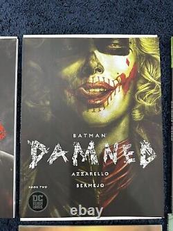 Batman Damned #1-3 Ensemble complet Premières éditions plus deux variantes