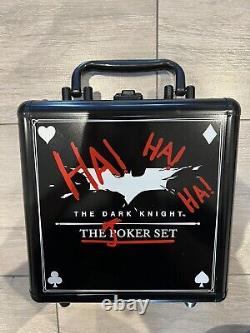 Batman Le Chevalier Noir Joker Prop Poker Set RARE 2707/3000 Objet de collection