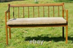 Beech Two Seat Bench Sofa + 2 X Armchair Set Collect Le8 MCM Collect Leics. Le8 (le8)