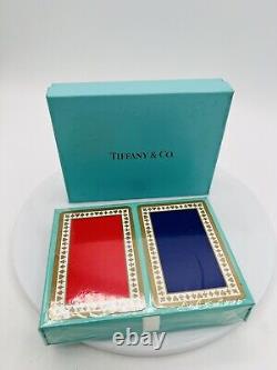 Cartes à jouer Authentic Tiffany & Co. deux jeux Avec boîte