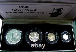 Collection Britannia 1998 Ensemble SILVER PROOF Ounce Troy. 958 Finesse COA