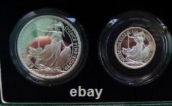 Collection Britannia 1998 Ensemble SILVER PROOF Ounce Troy. 958 Finesse COA