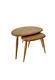 Collection Ercol Pebble Ensemble De Deux Tables En Lt Clair W49cm D34cm Prp £620