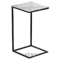 Collection Farrah Ensemble de deux tables de canapé en argent de Hill Interiors