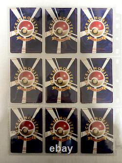 Collection complète de cartes Pokémon Base Set 102 cartes WOTC 1996 Japonais