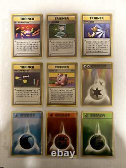 Collection complète de cartes Pokémon Base Set 102 cartes WOTC 1996 Japonais