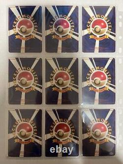 Collection complète de cartes Pokemon de base 102 cartes WOTC 1996 japonaises