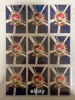 Collection complète de cartes Pokemon de base 102 cartes WOTC 1996 japonaises