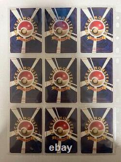 Collection complète de cartes Pokemon de base 102 cartes WOTC 1996 japonaises