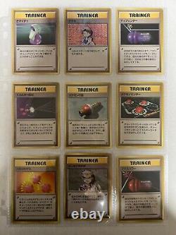 Collection complète de cartes Pokemon de base 102 cartes WOTC 1996 japonaises