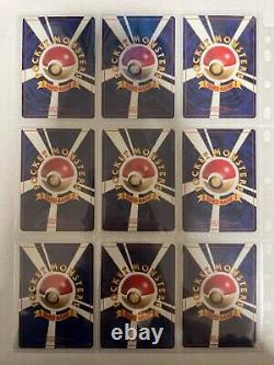 Collection complète de cartes Pokemon de base 102 cartes WOTC 1996 japonaises