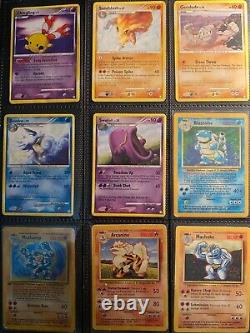 Collection de cartes Pokemon vintage Lot Binder 1ère édition Holo Rare Vintage