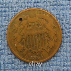 Collection de six pièces de monnaie américaines en cuivre : Demi grand aigle, Deux cents indiens VDB.