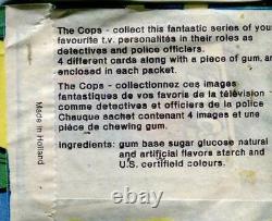 Cops Set Monty Gum (1976) Série 2 Deux Vintage Boîte À Cartes De Trading