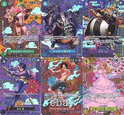 Deux légendes SP parallèles Ensemble complet de 6 Cartes spéciales de jeu de cartes ONE PIECE japonaises