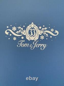 Disney Disneyland Club 33 Tom & Jerry Bowl Et Deux Coupes Recipe Set Nouveau + Bonus