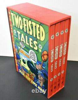 Ec Library Two -fisted Tales Russ Cochran Pub. 4 Volume Set With Slipcase 1980