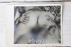 Ensemble De Deux Amateur Vintage Photos Erotiques Noir Et Blanc