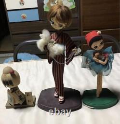 Ensemble De Deux Poupées Showa Rétro Western-style Et Hakone Kokeshi Doll