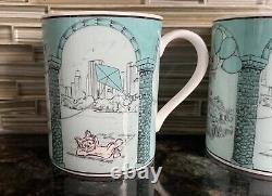 Ensemble de 2 mugs illustrés Tiffany & Co Yorkie à New York