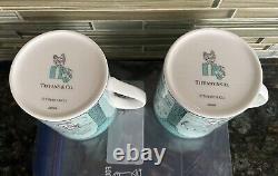 Ensemble de 2 mugs illustrés Tiffany & Co Yorkie à New York