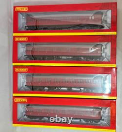 Ensemble de 4 voitures HORNBY BR COLLETT R4878A, R4879A, R4880A, R4881A. En boîte