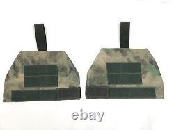 Ensemble de deux coussinets de protection pour épaules, housse seulement (pas d'inserts), camouflage ATACS FG