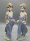 Ensemble De Deux Figurines Lladro Pocket Full Of Wishes #7650, En Parfait état