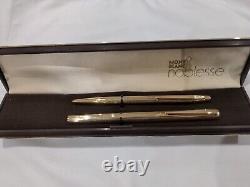 Ensemble de deux stylos Mont Blanc Noblesse - stylo plume et stylo bille