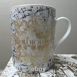 Ensemble de deux tasses Christian Dior Constellation d'étoiles Porcelaine céleste 2 tasses