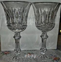 Ensemble de deux verres à vin en cristal Waterford vintage