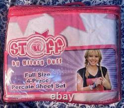 Ensemble de draps VTG Stuff par Hilary Duff Full 2004 Zipper Case Disney's Lizzie McGuire