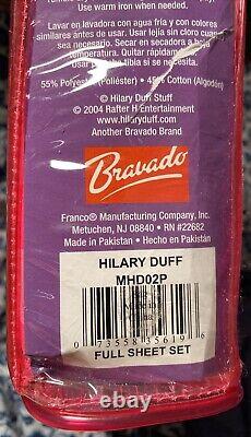 Ensemble de draps VTG Stuff par Hilary Duff Full 2004 Zipper Case Disney's Lizzie McGuire