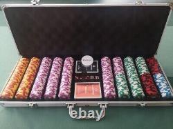 Ensemble de poker Betfair de 500 pièces avec jetons de poker en argile de 14g, rares.