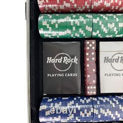 Ensemble de poker Hard Rock Cafe Rare Collectionnable Nouveau Étui de transport authentique
