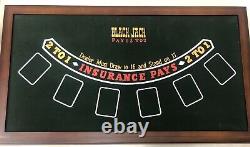 Ensemble de stockage de jeux de casino avec roulette, poker, black jack, craps et plus encore