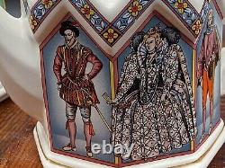 Ensemble vintage de deux théières Sadler Queen Elizabeth et Duke of Wellington