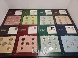 Ensembles de pièces de monnaie Franklin Mint de toutes les nations Vol 1 42 Cartes Chine, URSS et PLUS