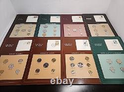 Ensembles de pièces de monnaie Franklin Mint de toutes les nations Vol 1 42 Cartes Chine, URSS et PLUS