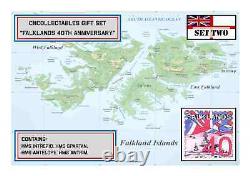 Falklands 40th Anniversary Gift Set Deux 4 Bateaux, Boîte, Mer. Modèles Cnc