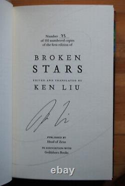 GOLDSBORO Deux collections de nouvelles de Ken Liu Ensemble numéroté limité signé