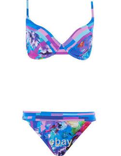 Gottex Collection En Bloom Deux Pièces Bikini Multicolore Set Bnwt