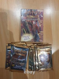 Harry Potter Jeu de Cartes à Collectionner Set de Démarrage Deux Joueurs + 10 Paquets Anglais Scellés