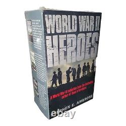 Héros de la Seconde Guerre mondiale Frères d'armes Stephen E. Ambrose Coffret de 3 livres Rare