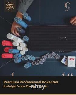Jetons de poker en céramique Nash 300 PCS Set Texas Hold'em 43mm Jetons de poker SLOWPLAY